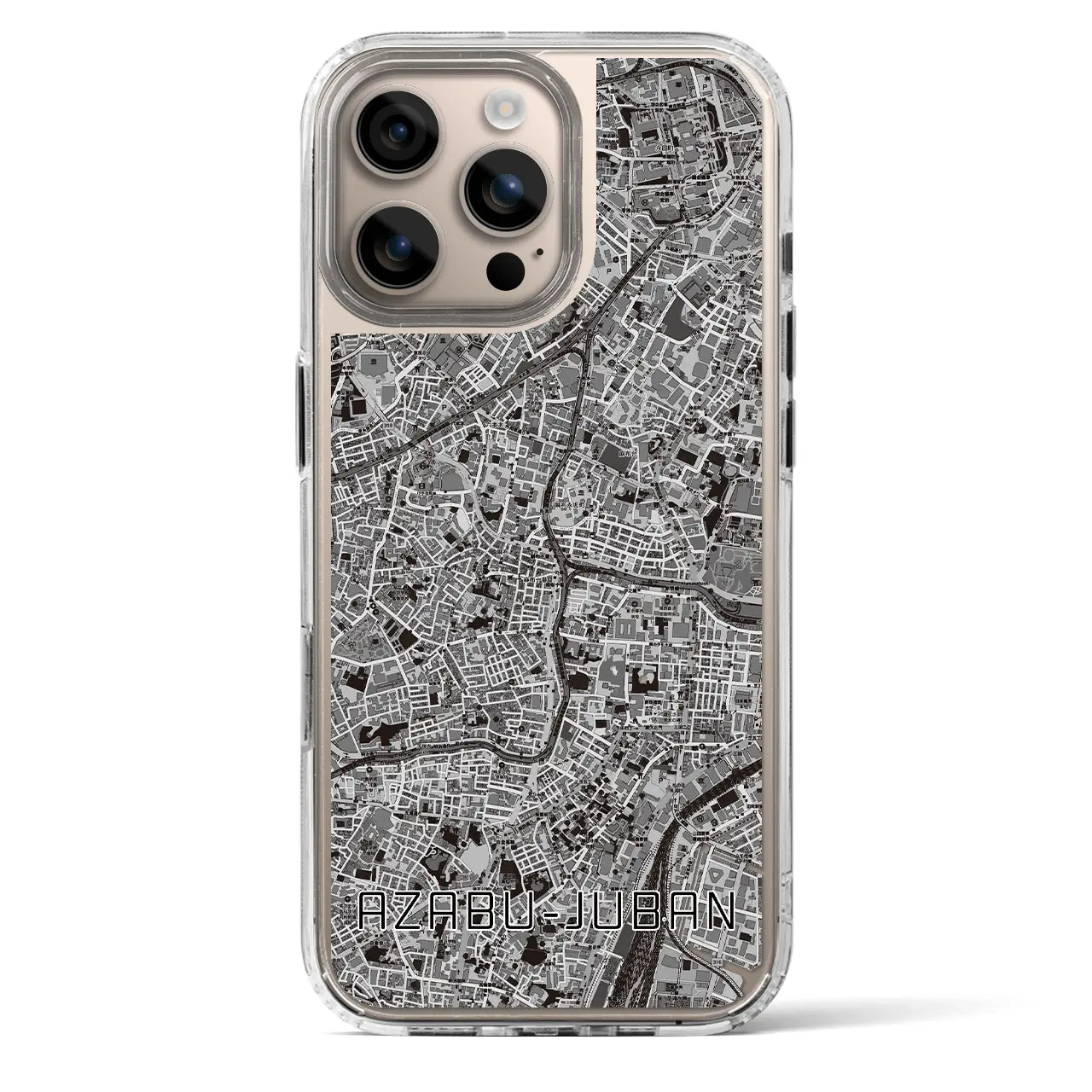 【麻布十番（東京都）】地図柄iPhoneケース（MagSafeタイプ）