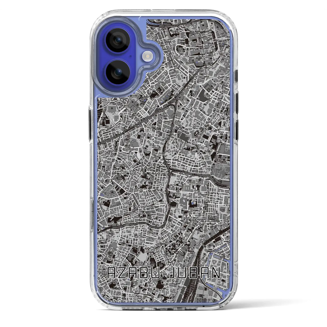 【麻布十番（東京都）】地図柄iPhoneケース（MagSafeタイプ）