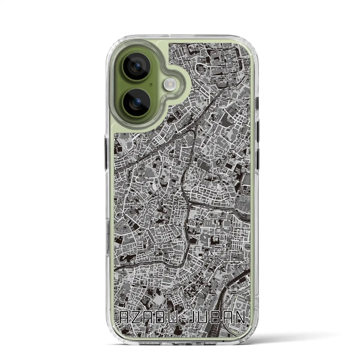 【麻布十番（東京都）】地図柄iPhoneケース（MagSafeタイプ）