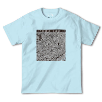 【麻布十番（東京都）】地図柄ヘビーウェイトTシャツ