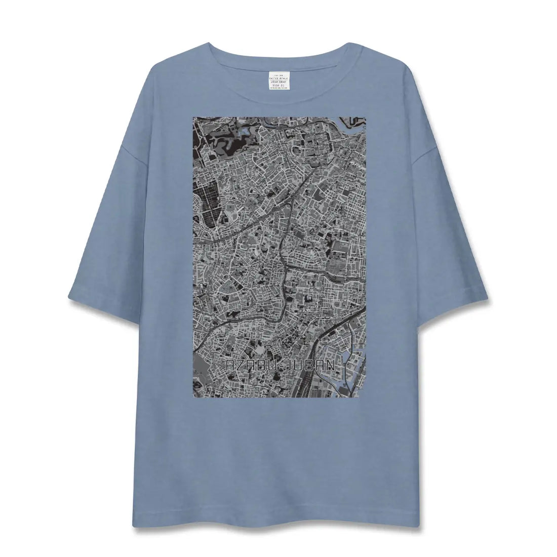 【麻布十番(東京都)】地図柄ビッグシルエットTシャツ