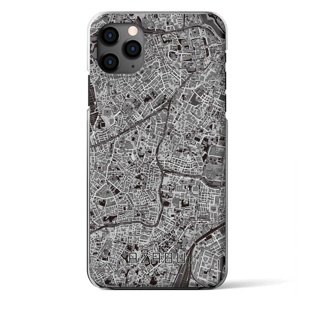 【麻布（東京都）】地図柄iPhoneケース（クリアタイプ）