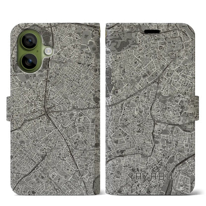 【麻布（東京都）】地図柄iPhoneケース（手帳タイプ）