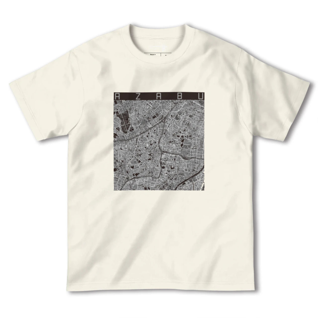 【麻布（東京都）】地図柄ヘビーウェイトTシャツ