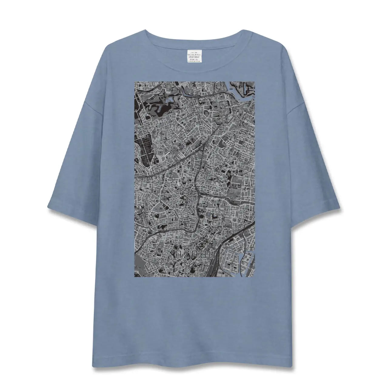 【麻布（東京都）】地図柄ビッグシルエットTシャツ