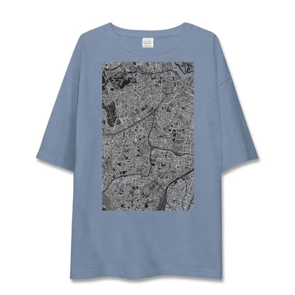 【麻布（東京都）】地図柄ビッグシルエットTシャツ