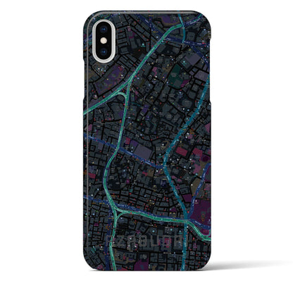 【麻布台（東京都）】地図柄iPhoneケース（バックカバータイプ）