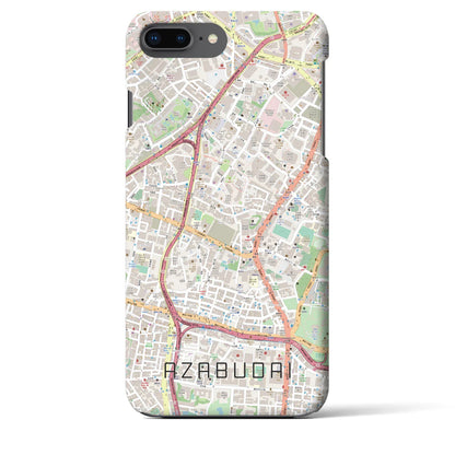 【麻布台（東京都）】地図柄iPhoneケース（バックカバータイプ）