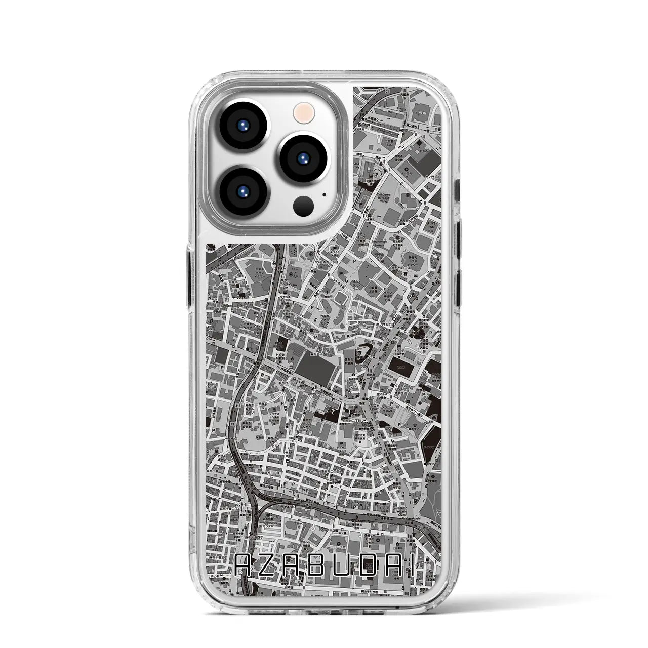 【麻布台（東京都）】地図柄iPhoneケース（MagSafeタイプ）