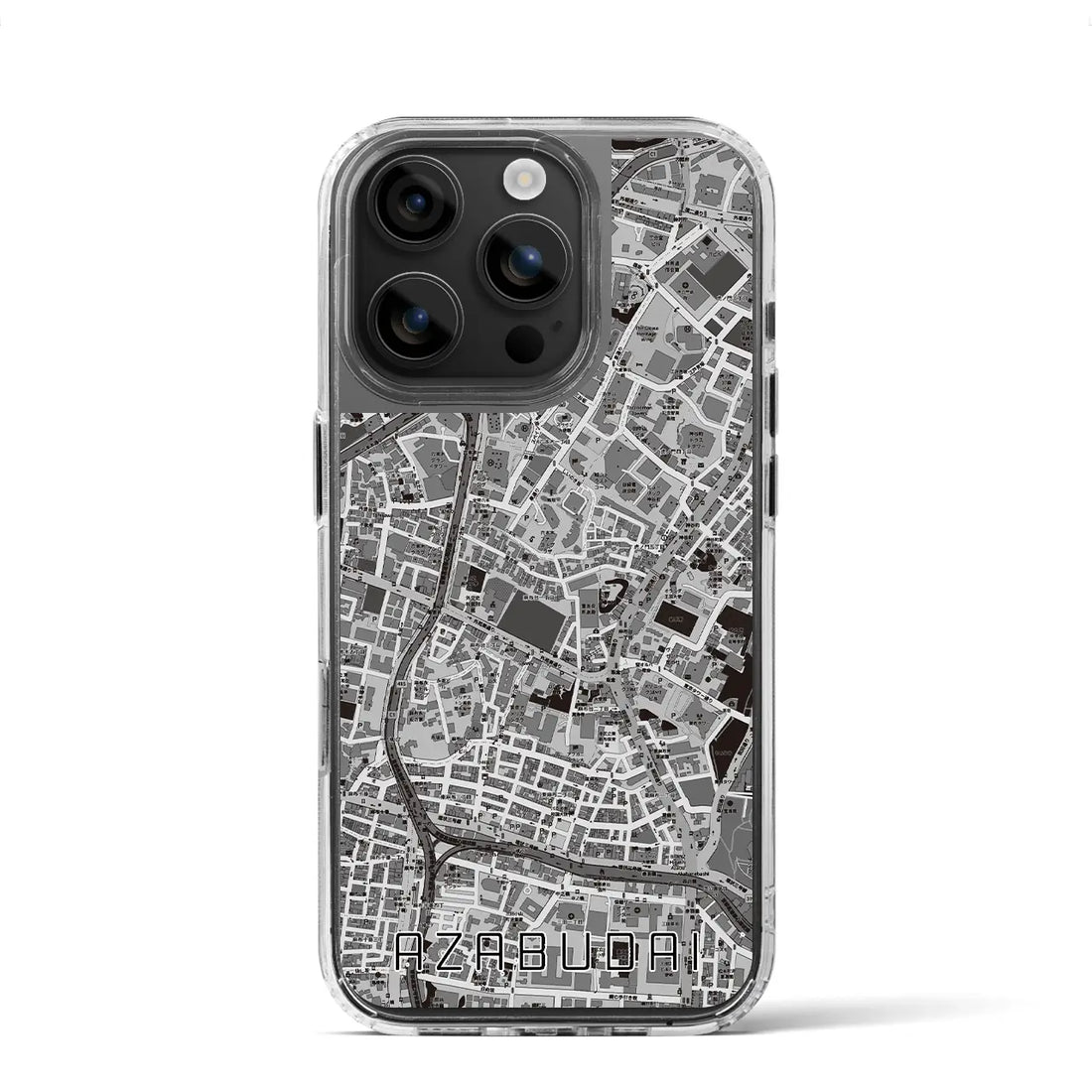 【麻布台（東京都）】地図柄iPhoneケース（MagSafeタイプ）