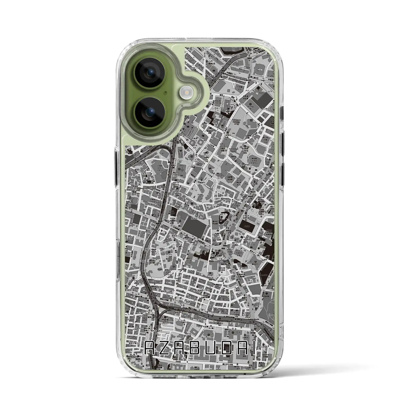 【麻布台（東京都）】地図柄iPhoneケース（MagSafeタイプ）