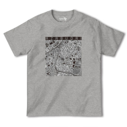 【麻布台（東京都）】地図柄ヘビーウェイトTシャツ