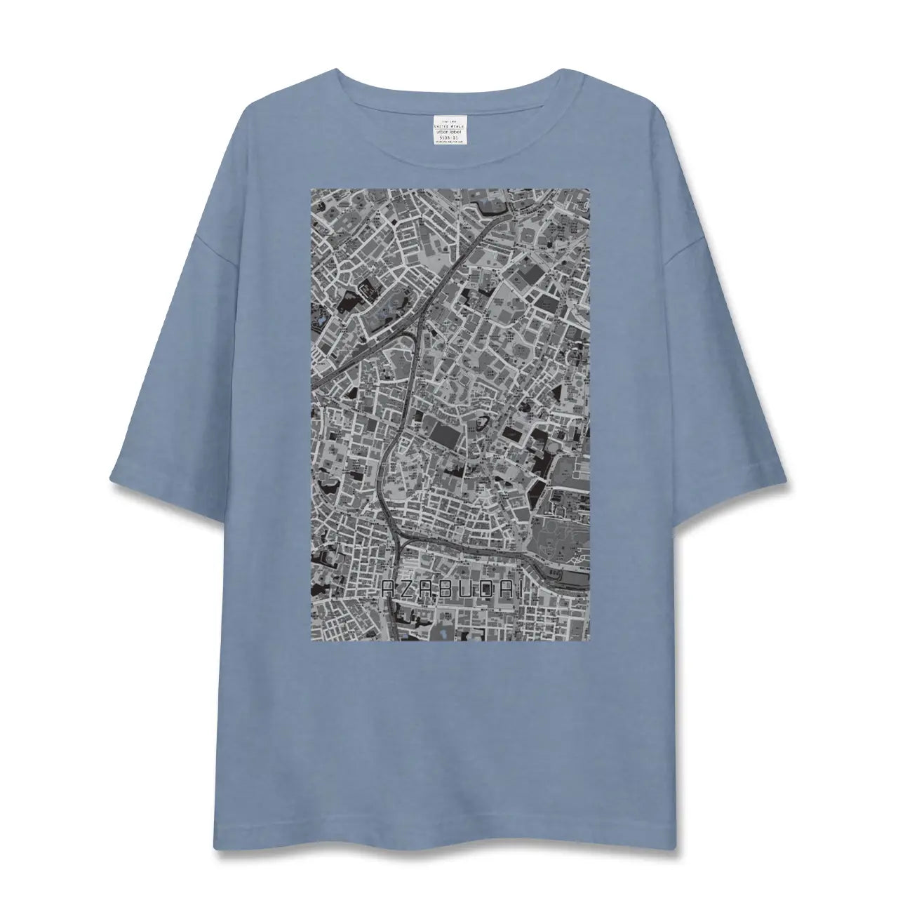 【麻布台（東京都）】地図柄ビッグシルエットTシャツ