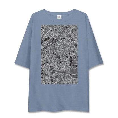 【麻布台（東京都）】地図柄ビッグシルエットTシャツ