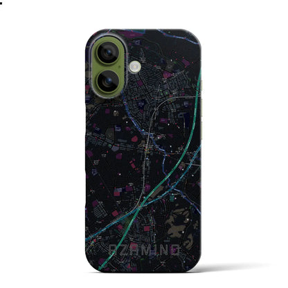 【あざみ野（神奈川県）】地図柄iPhoneケース（バックカバータイプ）