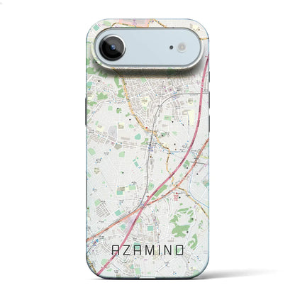 【あざみ野（神奈川県）】地図柄iPhoneケース（バックカバータイプ）
