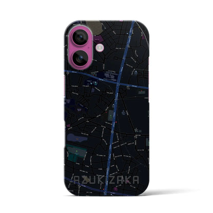 【小豆坂（愛知県）】地図柄iPhoneケース（バックカバータイプ）