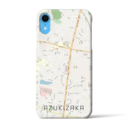 【小豆坂（愛知県）】地図柄iPhoneケース（バックカバータイプ）