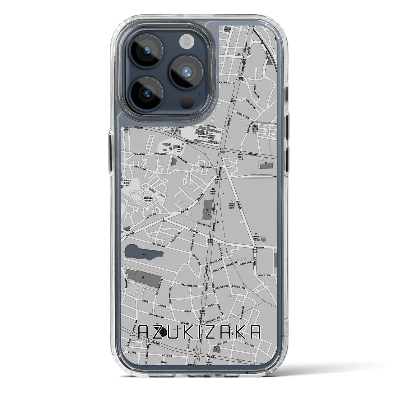 【小豆坂（愛知県）】地図柄iPhoneケース（MagSafeタイプ）