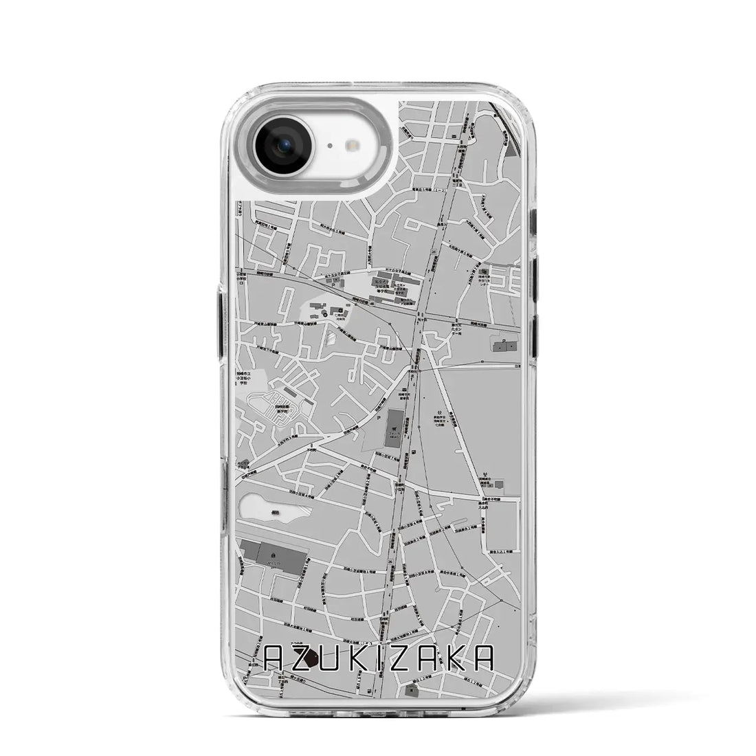 【小豆坂（愛知県）】地図柄iPhoneケース（MagSafeタイプ）