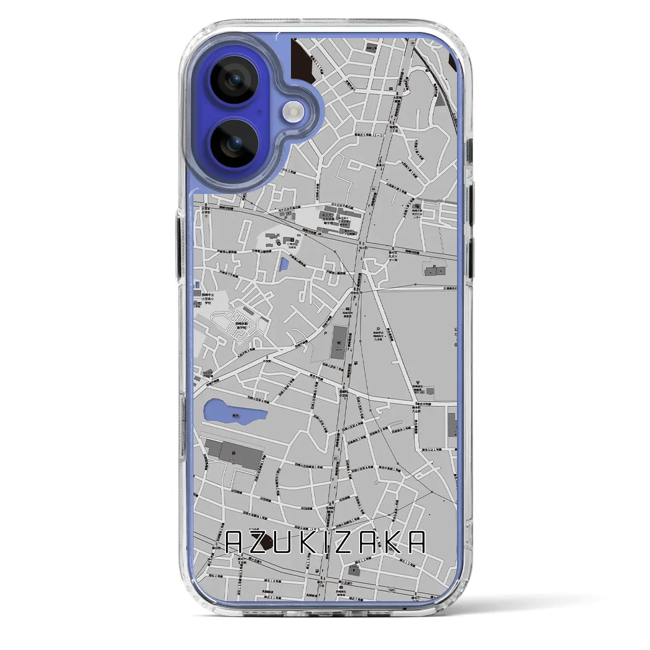 【小豆坂（愛知県）】地図柄iPhoneケース（MagSafeタイプ）