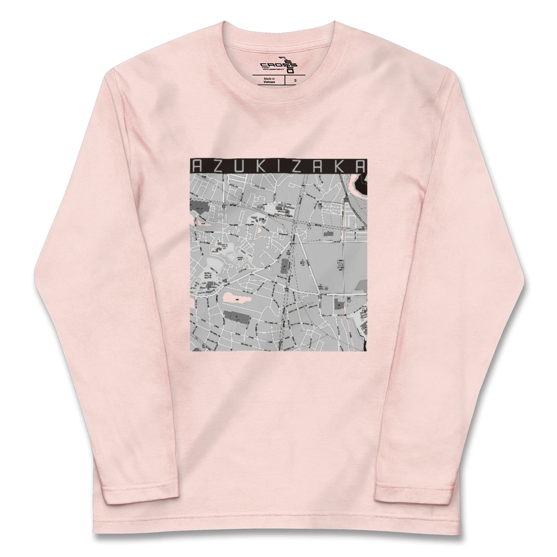 【小豆坂(愛知県)】地図柄ロングスリーブTシャツ