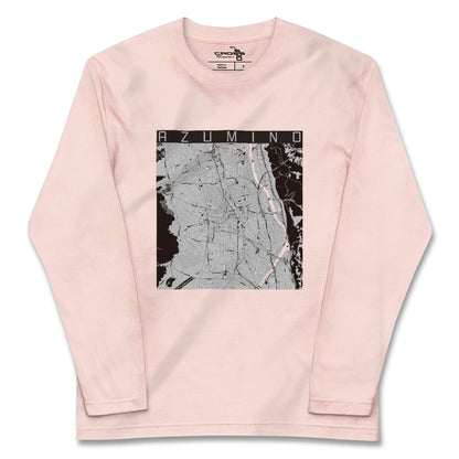 【安曇野（長野県）】地図柄ロングスリーブTシャツ