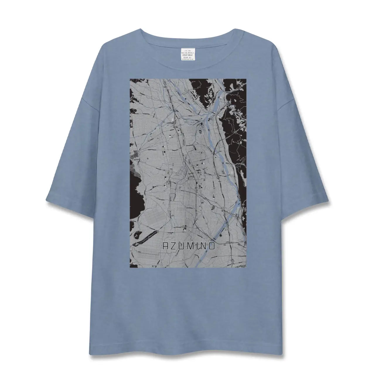 【安曇野（長野県）】地図柄ビッグシルエットTシャツ