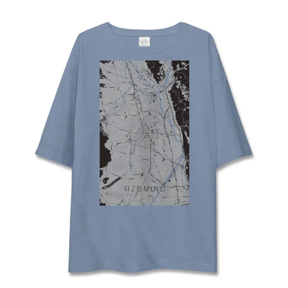 【安曇野（長野県）】地図柄ビッグシルエットTシャツ