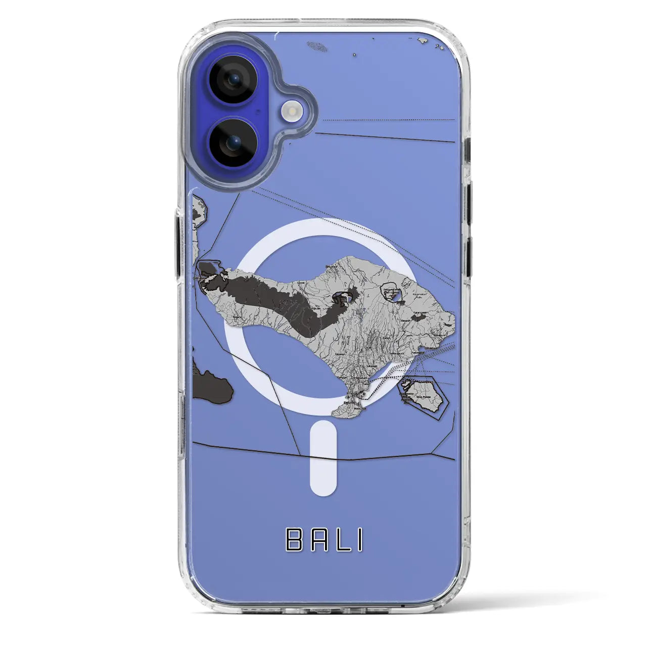 【バリ（インドネシア）】地図柄iPhoneケース（MagSafeタイプ）