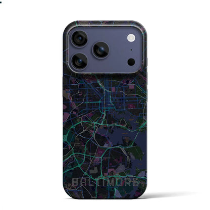 【ボルチモア（アメリカ）】地図柄iPhoneケース（バックカバータイプ）