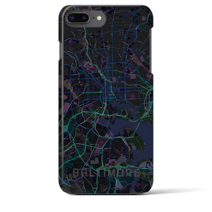 【ボルチモア（アメリカ）】地図柄iPhoneケース（バックカバータイプ）