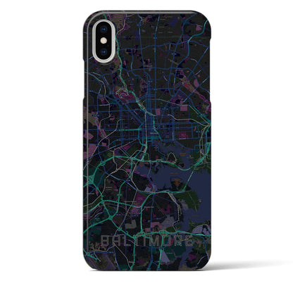 【ボルチモア（アメリカ）】地図柄iPhoneケース（バックカバータイプ）