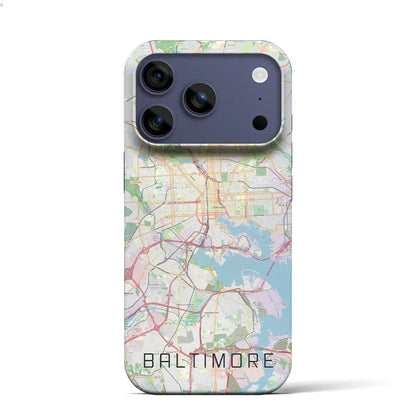 【ボルチモア（アメリカ）】地図柄iPhoneケース（バックカバータイプ）