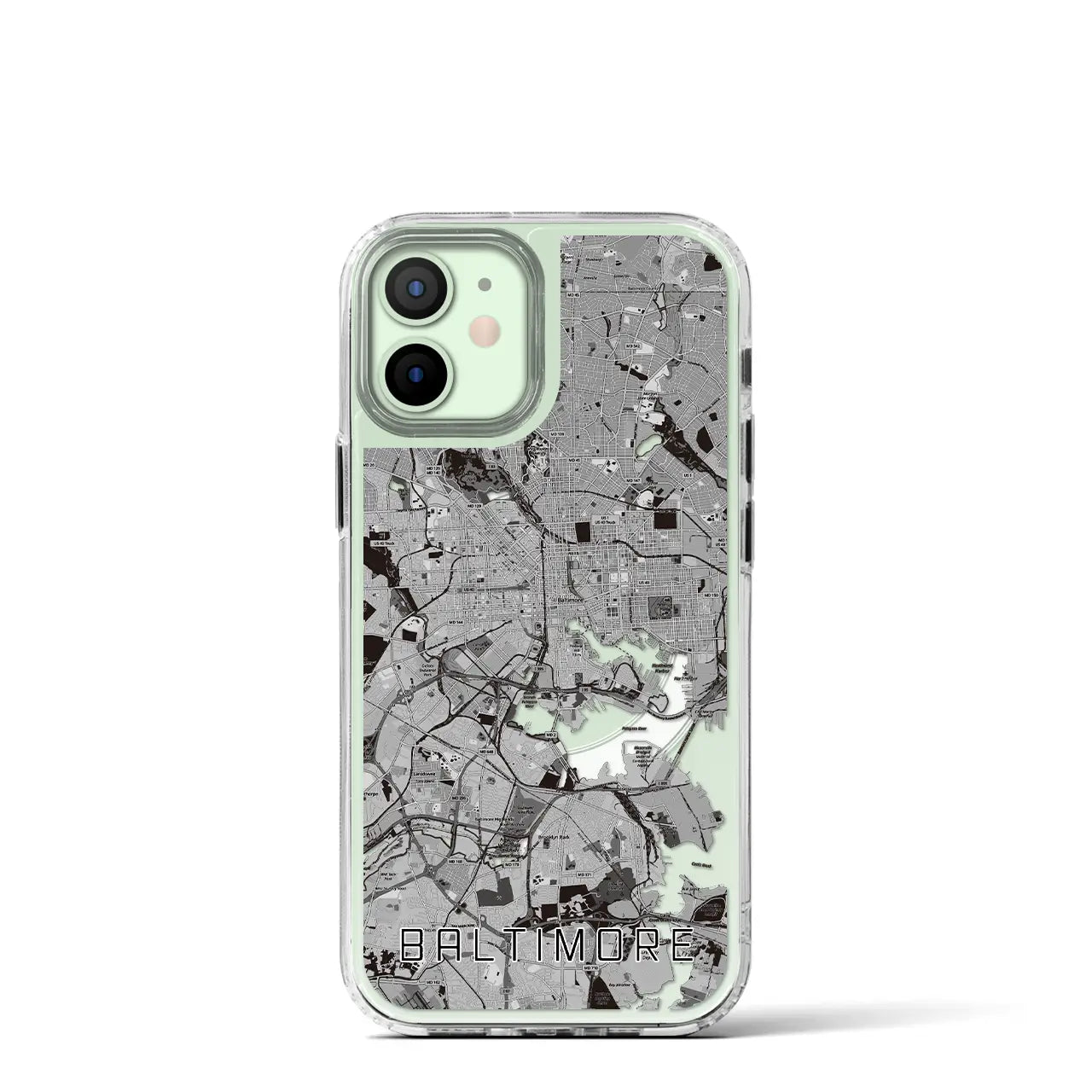 【ボルチモア（アメリカ）】地図柄iPhoneケース（MagSafeタイプ）