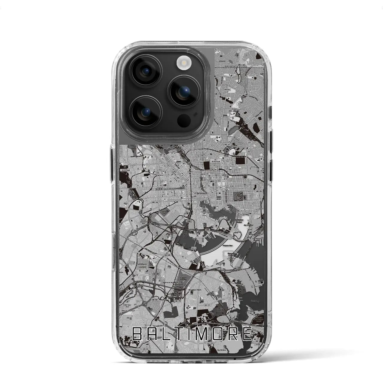 【ボルチモア（アメリカ）】地図柄iPhoneケース（MagSafeタイプ）