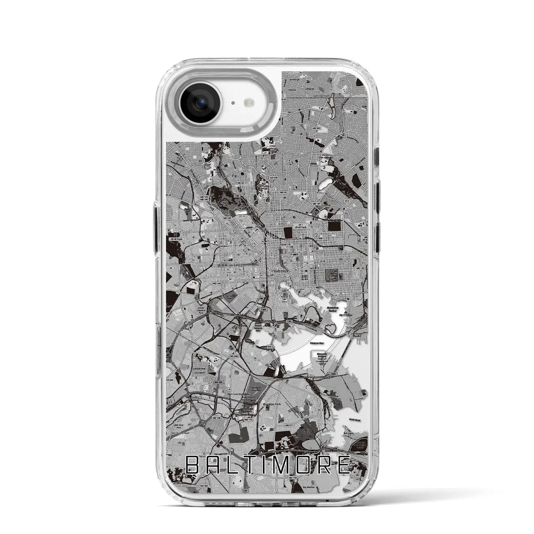 【ボルチモア（アメリカ）】地図柄iPhoneケース（MagSafeタイプ）