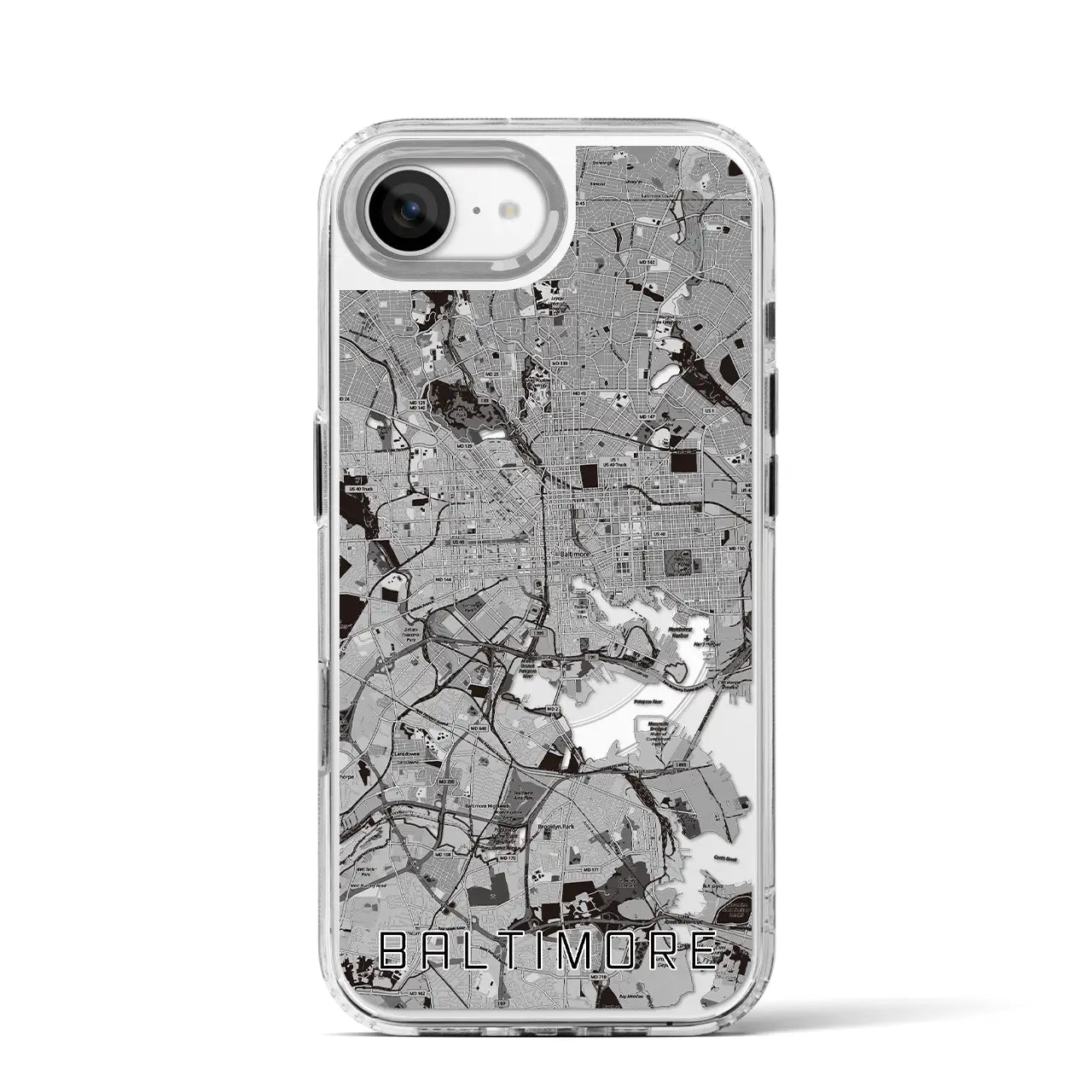 【ボルチモア（アメリカ）】地図柄iPhoneケース（MagSafeタイプ）