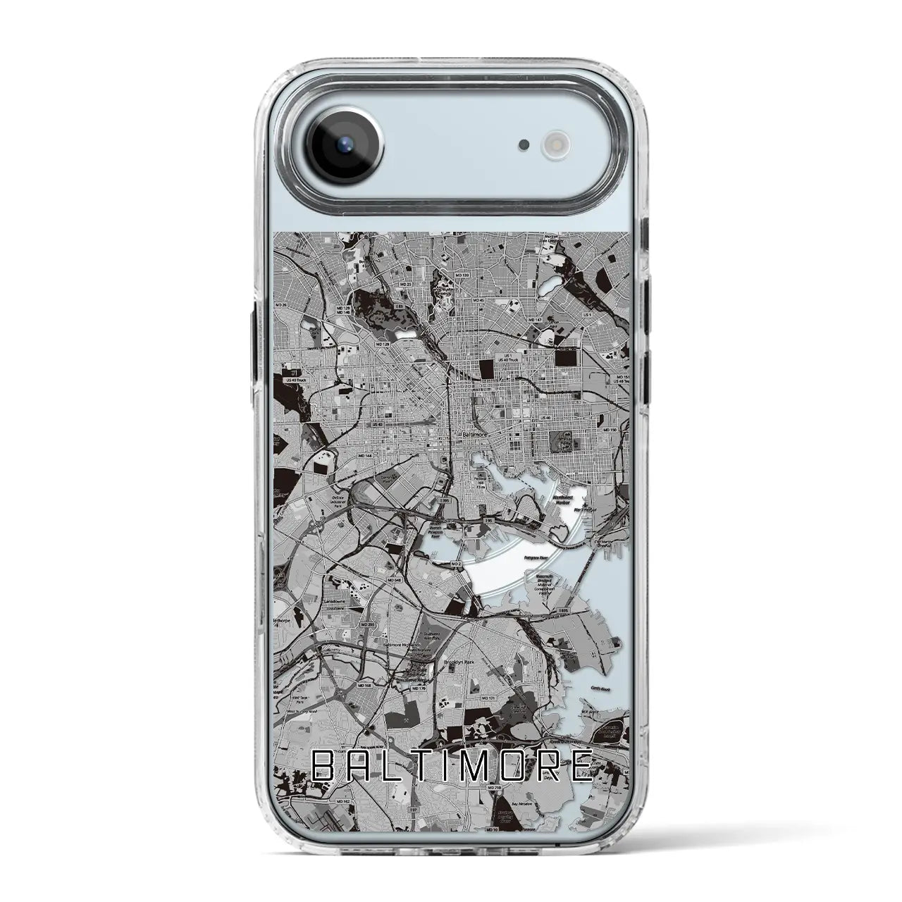 【ボルチモア（アメリカ）】地図柄iPhoneケース（MagSafeタイプ）