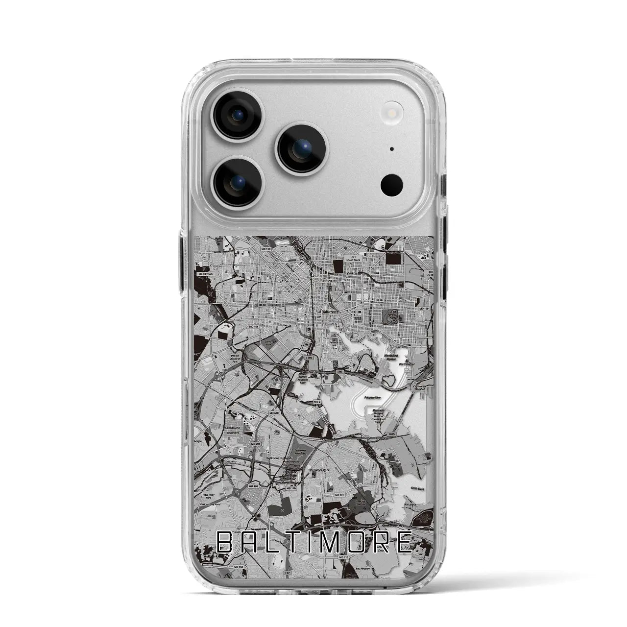 【ボルチモア（アメリカ）】地図柄iPhoneケース（MagSafeタイプ）