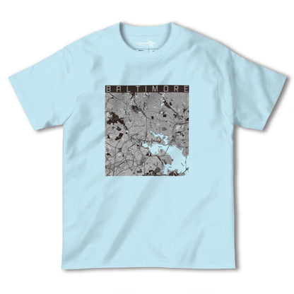 【ボルチモア（アメリカ）】地図柄ヘビーウェイトTシャツ