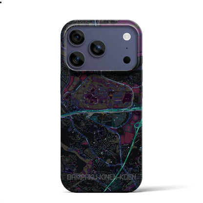 【万博記念公園（大阪府）】地図柄iPhoneケース（バックカバータイプ）