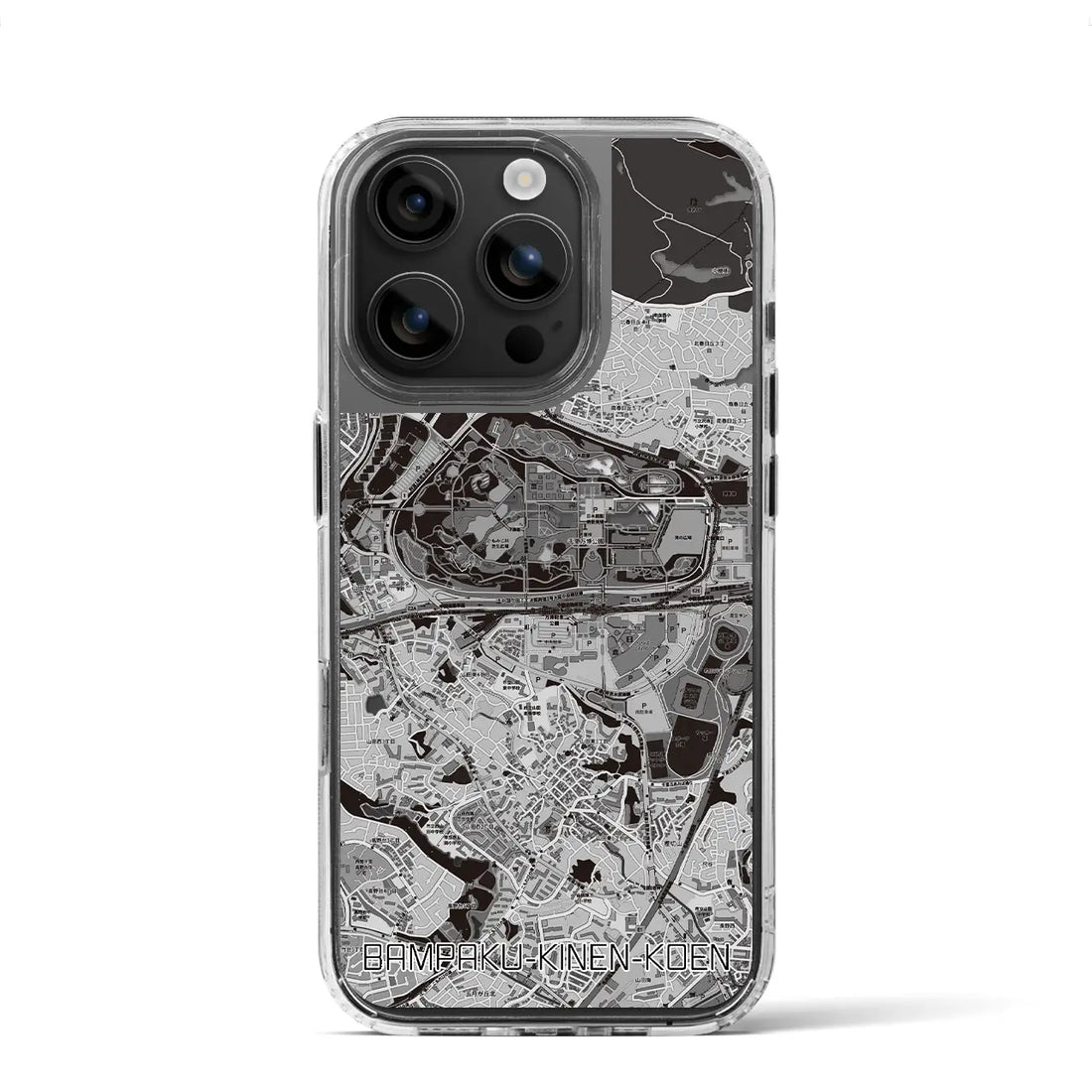 【万博記念公園(大阪府)】地図柄iPhoneケース(MagSafeタイプ)