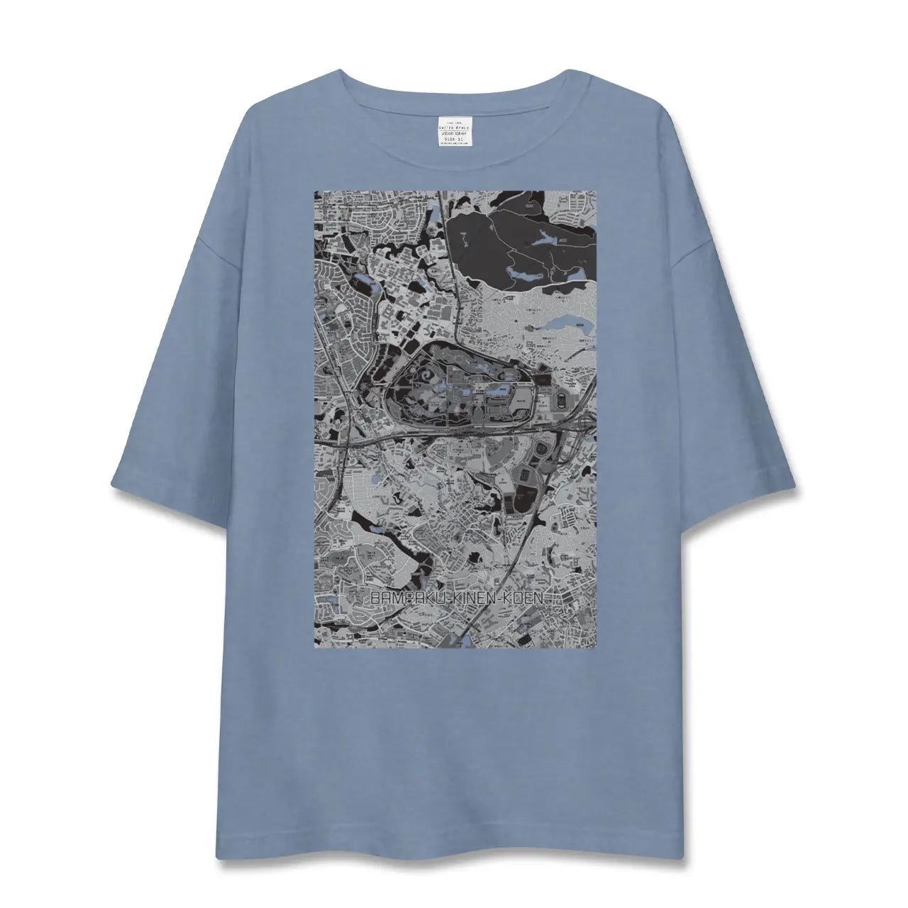 【万博記念公園（大阪府）】地図柄ビッグシルエットTシャツ