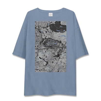【万博記念公園（大阪府）】地図柄ビッグシルエットTシャツ