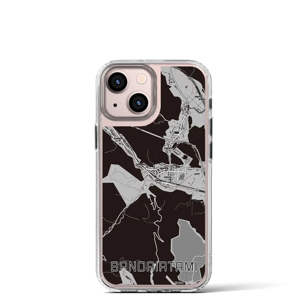 【磐梯熱海（福島県）】地図柄iPhoneケース（MagSafeタイプ）