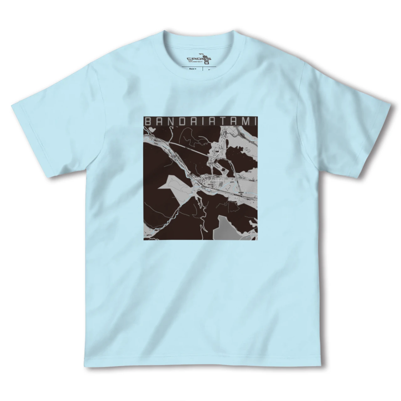 【磐梯熱海（福島県）】地図柄ヘビーウェイトTシャツ