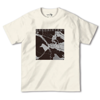 【磐梯熱海（福島県）】地図柄ヘビーウェイトTシャツ