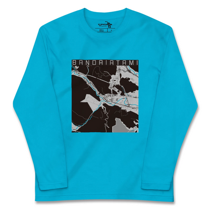 【磐梯熱海（福島県）】地図柄ロングスリーブTシャツ