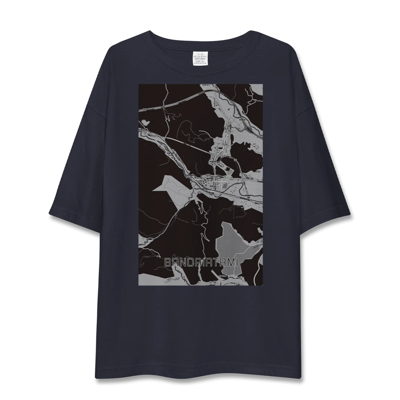 【磐梯熱海（福島県）】地図柄ビッグシルエットTシャツ